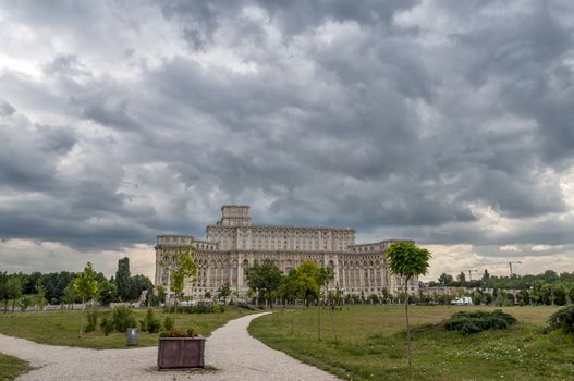 "House of Parliament" or "People's house" in Bucharest. Is the world's largest civilian administrative building