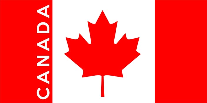 very big size illustration country flag of canada