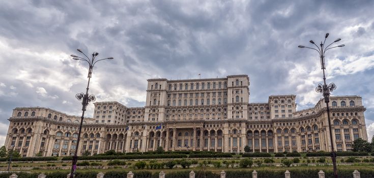 "House of Parliament" or "People's house" in Bucharest. Is the world's largest civilian administrative building