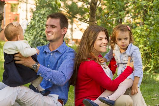 Family enjoying holidays.