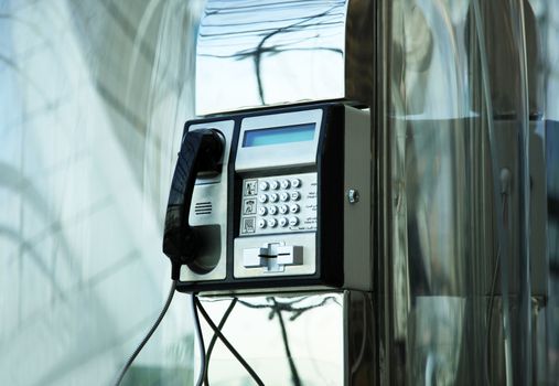 The public phone in Dubai International Airport