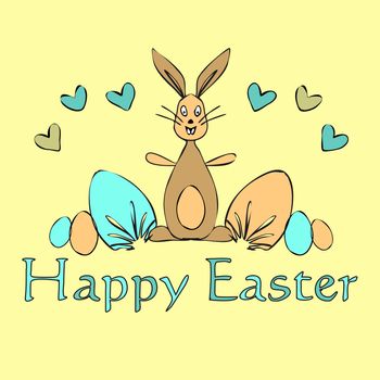 An image of a nice Happy Easter greeting card