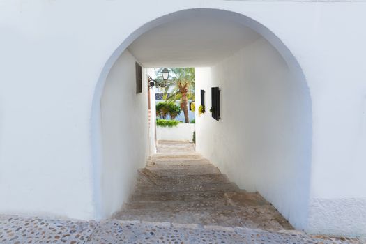 Altea old village in white whitewashed typical Mediterranean at Alicante Spain