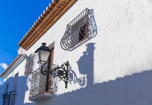 Altea old village in white whitewashed typical Mediterranean at Alicante Spain