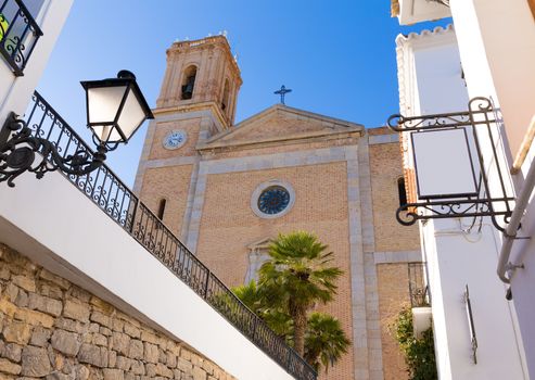 Altea old village Church typical Mediterranean at Alicante Spain