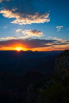 Sunset over the Grand Canyon, Arizona, USA