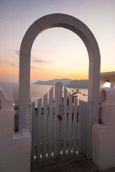 Oia Santorini Greece famous with romantic and beautiful sunsets