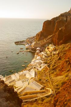 Oia Santorini Greece famous with romantic and beautiful sunsets