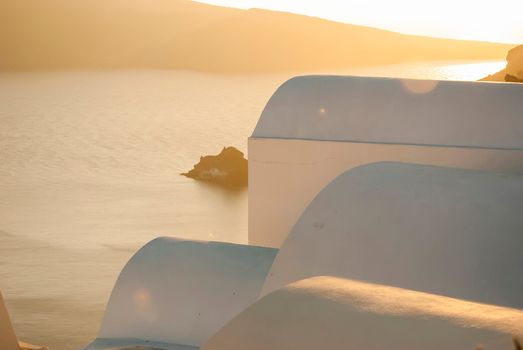 Oia Santorini Greece famous with romantic and beautiful sunsets