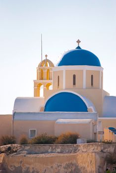 Oia Santorini Greece famous with romantic and beautiful sunsets