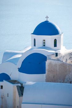 Oia Santorini Greece famous with romantic and beautiful sunsets