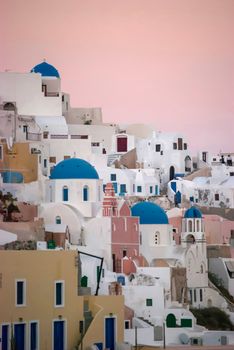 Oia Santorini Greece famous with romantic and beautiful sunsets