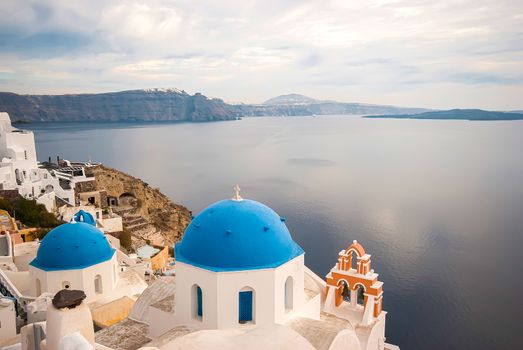 Oia Santorini Greece famous with romantic and beautiful sunsets