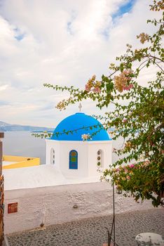 Oia Santorini Greece famous with romantic and beautiful sunsets