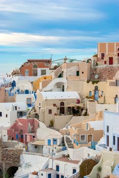 Oia Santorini Greece famous with romantic and beautiful sunsets