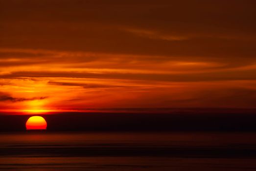 Oia Santorini Greece famous with romantic and beautiful sunsets