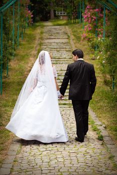 bride and groom at the wedding 