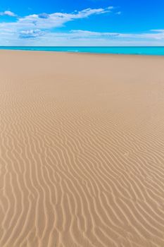 Canet de Berenguer beach in Valencia in a sunny day at mediterranean Spain