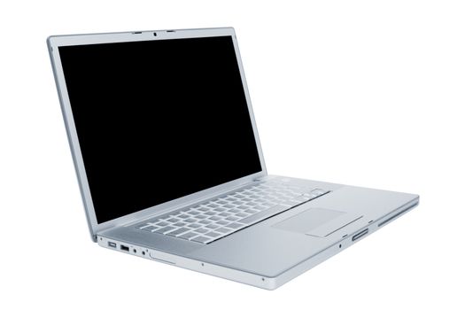 Modern and stylish laptop on a white background