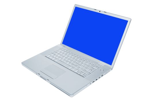 Modern and stylish laptop on a white background