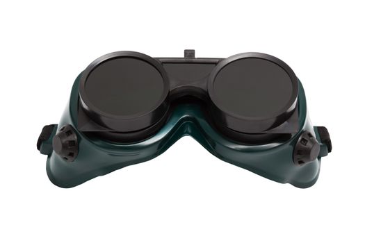 goggles for welding on a white background