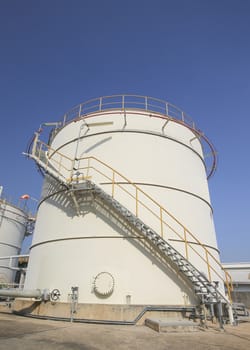 Chemical tank storage in industrial plant