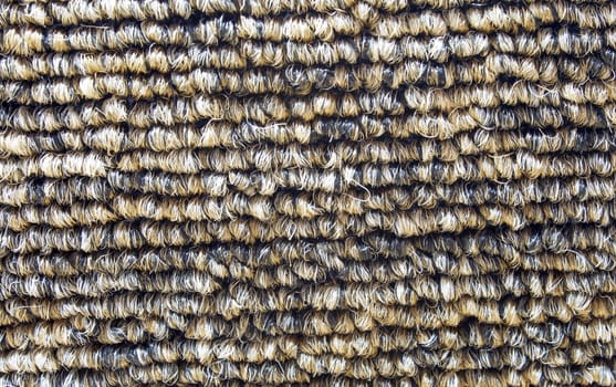 Detailed shot of natural colored industrial carpet.