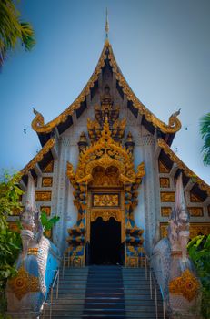 Thai style buddist temple