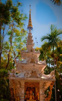 Thai style buddist temple