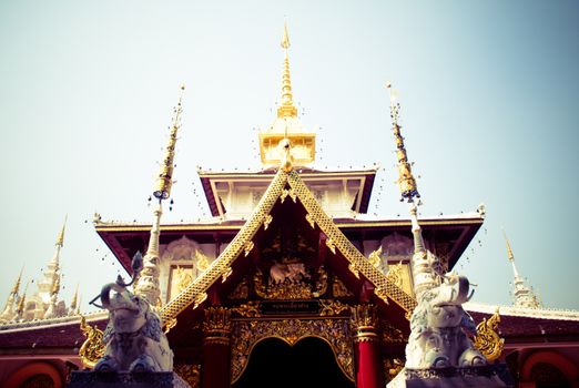 The North of Thailads style of temple