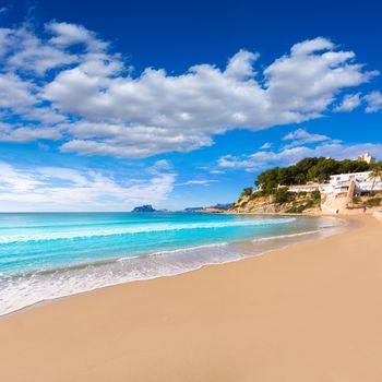 Moraira playa El Portet beach turquoise water in Teulada Alicante Spain