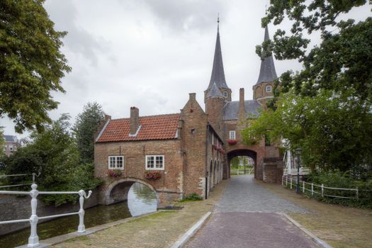 The Oostpoort in Delft, the eastern gate to the old city centre