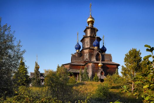 The Russian church brought from Arkhangelsk