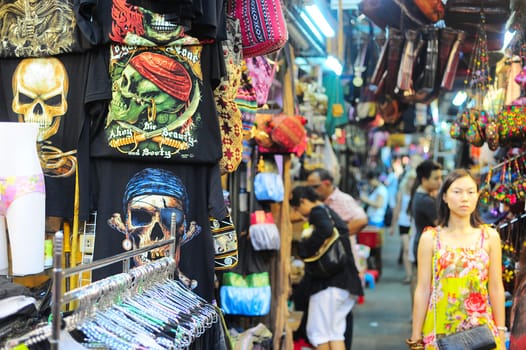 BANGKOK, THAILAND - MARCH 03, 2013: Chatuchak weekend market in Bangkok, Thailand. It is the largest market in Thailand. 