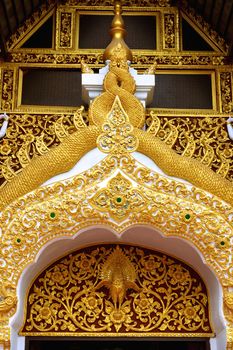front gate of thai temple,Chiangmai,Thailand