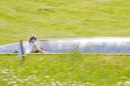 summer toboggan run