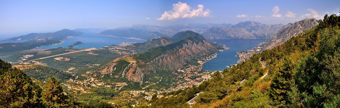 View of Kotor Bay in Monte Negro