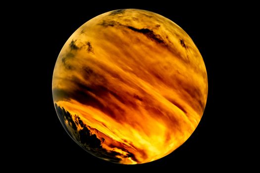 A model of a theoretical earth like planet with active weather system