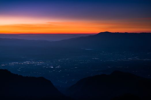 sunrise view point , doi angkhang , chiangmai , thailand