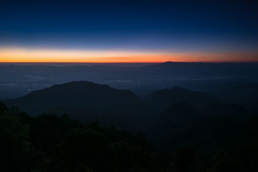 sunrise view point , doi angkhang , chiangmai , thailand