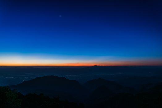 sunrise view point , doi angkhang , chiangmai , thailand