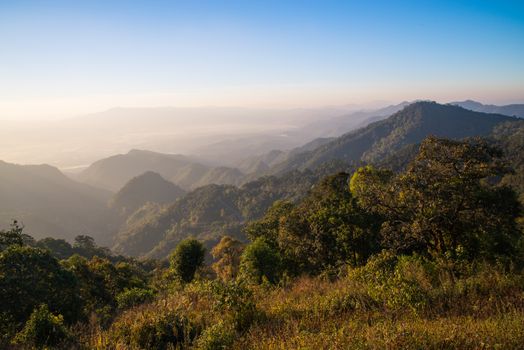 View point , doi angkhang , chiangmai , thailand