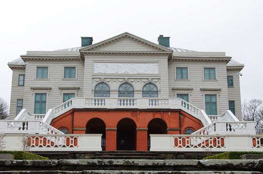 Gunnebo House a very cloudy and rainy day