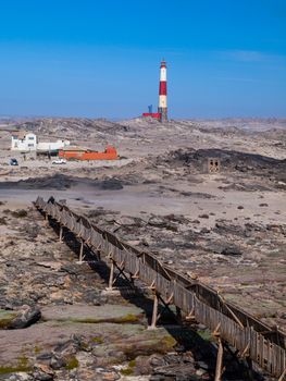 Ocean lighthouse at Diaz Point near Luderitz in southern Namibia