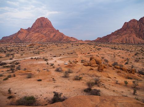 Morning at Spitzkoppe hill (Namibia)