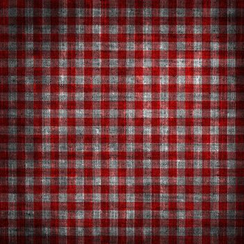 Old checkered grunge canvas texture or background