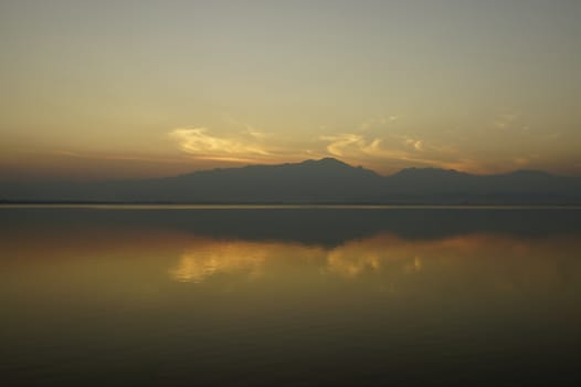 Evening at Phayao Lake,Thailand