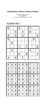 Sudoku for free use with solution