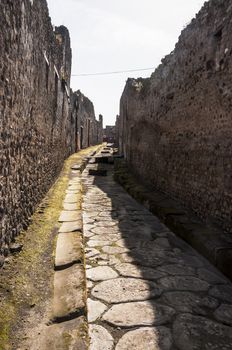 archeologic ruins of Pompeii in Italy