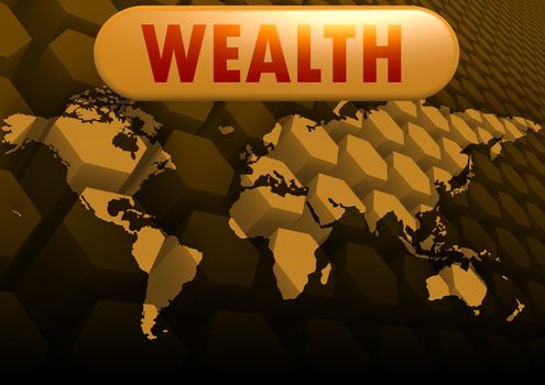Wealth world map